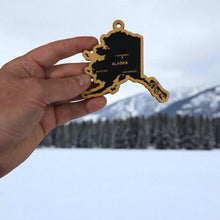 Load image into Gallery viewer, Ornament - CUSTOM - Alaska State with Cities