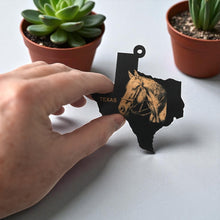 Load image into Gallery viewer, Ornament - Black - Texas with Horse