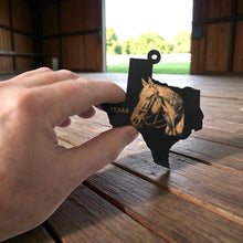 Load image into Gallery viewer, Ornament - Black - Texas with Horse