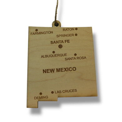 Ornament - CUSTOM - New Mexico State with Cities