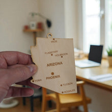 Load image into Gallery viewer, Ornament - CUSTOM - Arizona State with Cities