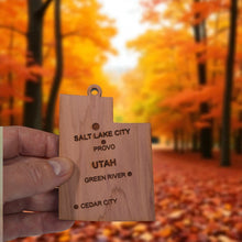 Load image into Gallery viewer, Ornament - CUSTOM - Utah State with Cities