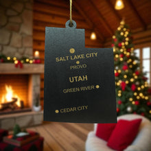 Load image into Gallery viewer, Ornament - CUSTOM - Utah State with Cities