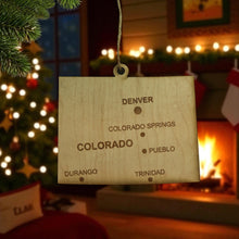 Load image into Gallery viewer, Ornament - CUSTOM - Colorado State with Cities