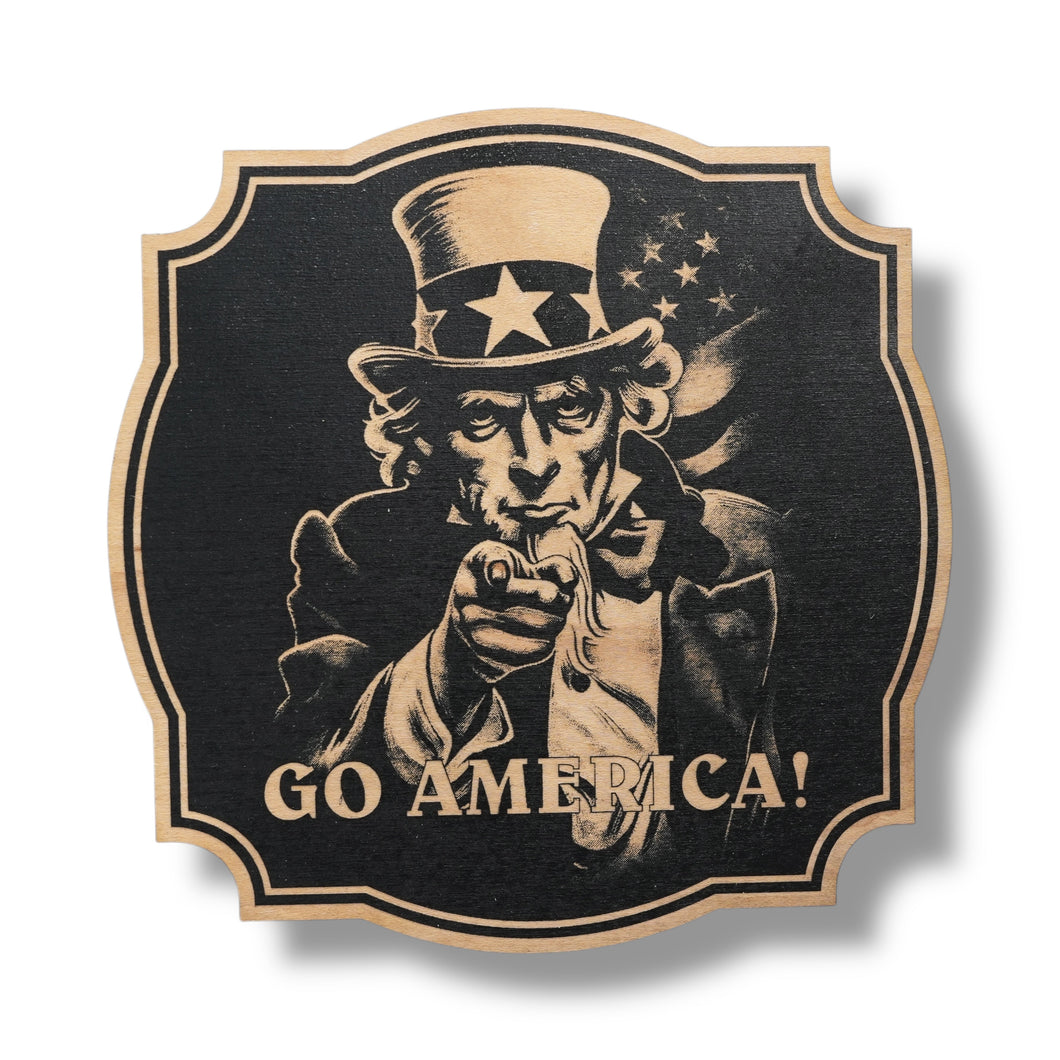 Sign - Black - Go America!