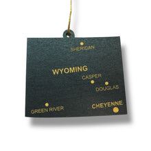 Load image into Gallery viewer, Ornament - CUSTOM - Wyoming State with Cities
