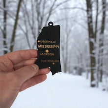 Load image into Gallery viewer, Ornament - CUSTOM - Mississippi State with Cities