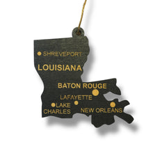 Load image into Gallery viewer, Ornament - CUSTOM - Louisiana State with Cities