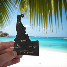 Load image into Gallery viewer, Ornament - CUSTOM - Idaho State with Cities