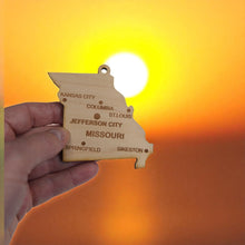 Load image into Gallery viewer, Ornament - CUSTOM - Missouri State with Cities