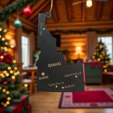 Load image into Gallery viewer, Ornament - CUSTOM - Idaho State with Cities