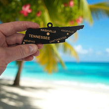 Load image into Gallery viewer, Ornament - CUSTOM - Tennessee State with Cities