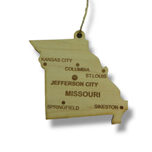 Load image into Gallery viewer, Ornament - CUSTOM - Missouri State with Cities