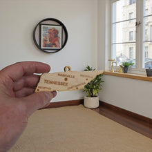 Load image into Gallery viewer, Ornament - CUSTOM - Tennessee State with Cities