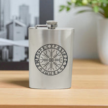 Load image into Gallery viewer, 8oz Aegishjalmur Stainless Steel Flask