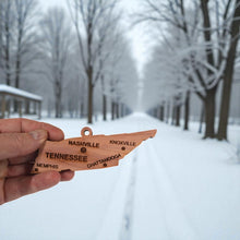 Load image into Gallery viewer, Ornament - CUSTOM - Tennessee State with Cities