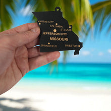 Load image into Gallery viewer, Ornament - CUSTOM - Missouri State with Cities