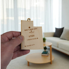 Load image into Gallery viewer, Ornament - CUSTOM - Utah State with Cities