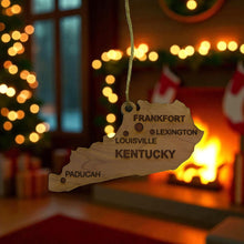 Load image into Gallery viewer, Ornament - CUSTOM - Kentucky State with Cities