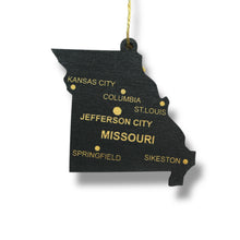 Load image into Gallery viewer, Ornament - CUSTOM - Missouri State with Cities
