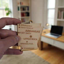Load image into Gallery viewer, Ornament - CUSTOM - Arkansas State with Cities
