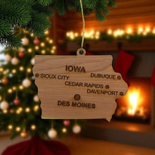 Load image into Gallery viewer, Ornament - CUSTOM - Iowa State with Cities