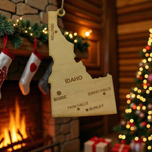 Load image into Gallery viewer, Ornament - CUSTOM - Idaho State with Cities