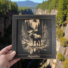 Load image into Gallery viewer, Framed Art - PERSONALIZED - CUSTOM - Moose