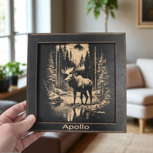Load image into Gallery viewer, Framed Art - PERSONALIZED - CUSTOM - Moose