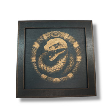 Framed Art - CUSTOM - Coiled Snake