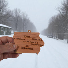 Load image into Gallery viewer, Ornament - CUSTOM - Iowa State with Cities