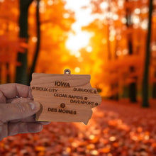 Load image into Gallery viewer, Ornament - CUSTOM - Iowa State with Cities