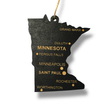 Load image into Gallery viewer, Ornament - CUSTOM - Minnesota State with Cities