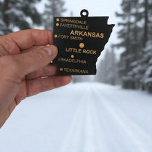 Load image into Gallery viewer, Ornament - CUSTOM - Arkansas State with Cities