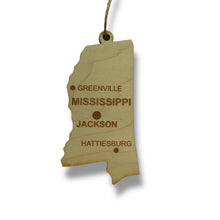 Load image into Gallery viewer, Ornament - CUSTOM - Mississippi State with Cities