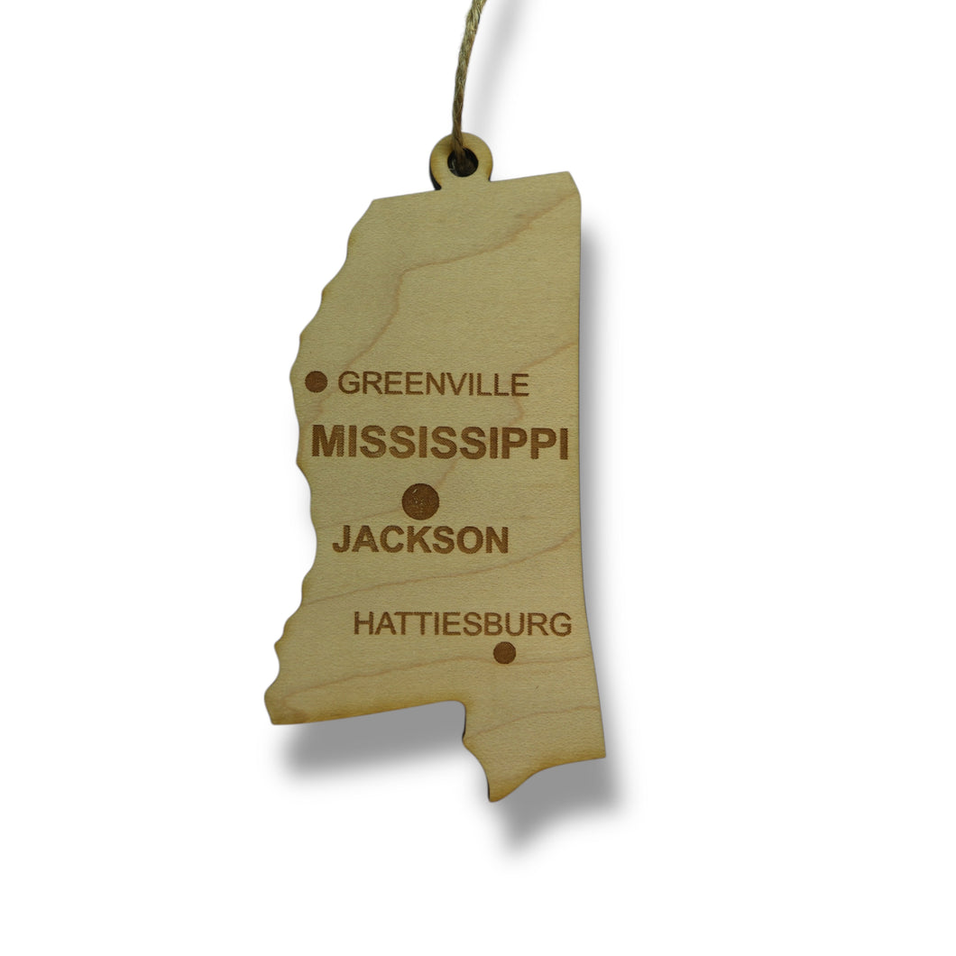 Ornament - CUSTOM - Mississippi State with Cities