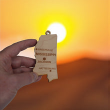 Load image into Gallery viewer, Ornament - CUSTOM - Mississippi State with Cities