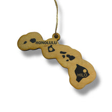 Load image into Gallery viewer, Ornament - CUSTOM - Hawaii State with Cities