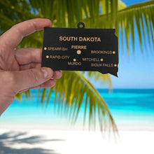 Load image into Gallery viewer, Ornament - CUSTOM - South Dakota State with Cities