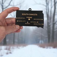 Load image into Gallery viewer, Ornament - CUSTOM - South Dakota State with Cities