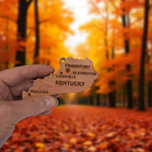 Load image into Gallery viewer, Ornament - CUSTOM - Kentucky State with Cities