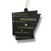 Load image into Gallery viewer, Ornament - CUSTOM - Arkansas State with Cities