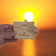 Load image into Gallery viewer, Ornament - CUSTOM - Iowa State with Cities