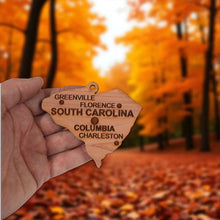 Load image into Gallery viewer, Ornament - CUSTOM - South Carolina State with Cities