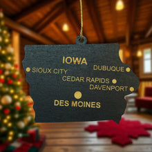 Load image into Gallery viewer, Ornament - CUSTOM - Iowa State with Cities