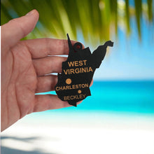 Load image into Gallery viewer, Ornament - CUSTOM - West Virginia State with Cities