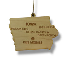 Load image into Gallery viewer, Ornament - CUSTOM - Iowa State with Cities