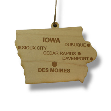 Ornament - CUSTOM - Iowa State with Cities