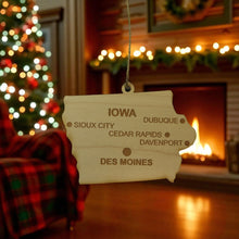 Load image into Gallery viewer, Ornament - CUSTOM - Iowa State with Cities