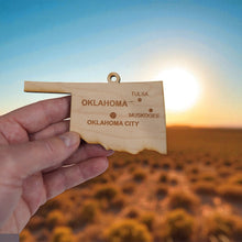 Load image into Gallery viewer, Ornament - CUSTOM - Oklahoma State with Cities
